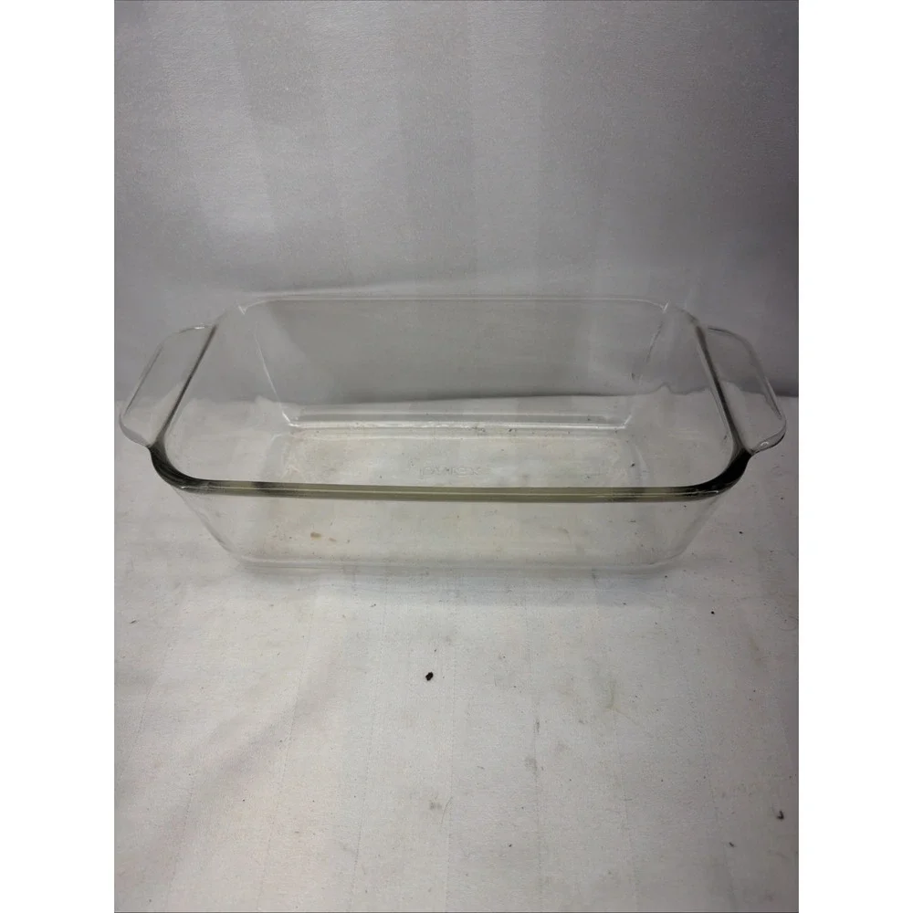 Vintage PYREX 213 Glass Loaf Pan 1.5 Lt • 8.5 x 4.5 x 2.5 Made In Corning NY USA